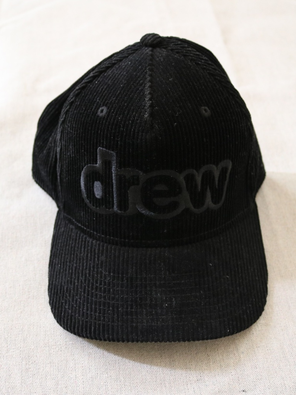 Drew House Black Corduroy Snapback Hat Cap